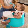 image:imageNuby My Floor Seat  Portable Baby Chair with Soft Foam Cushion Safety Harness and High Back Design  4 Months  PinkAqua
