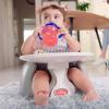 image:imageNuby My Floor Seat  Portable Baby Chair with Soft Foam Cushion Safety Harness and High Back Design  4 Months  PinkGray