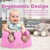 image:imageNuby My Floor Seat  Portable Baby Chair with Soft Foam Cushion Safety Harness and High Back Design  4 Months  PinkPink