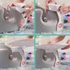 image:imageNuby My Floor Seat  Portable Baby Chair with Soft Foam Cushion Safety Harness and High Back Design  4 Months  PinkWhite Tray