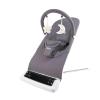 image:imageNuby Deluxe Baby Bouncer Seat  Portable Infant Bouncer with Music Fun Sounds and Soothing Vibrations  Digital Display  06 Months  Navy BlueGray