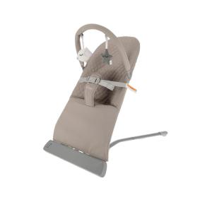 image:imageNuby Baby Bouncer Seat  Portable Infant Bouncer with Music Fun Sounds and Soothing Vibrations  06 Months  GrayBeige