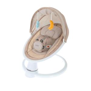 image:imageNuby Baby Swing with Canopy and Remote  5Level Infant Swing with Soothing Sounds and Mobile App Control  09 Months  TanTan