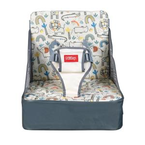 image:imageNuby Easy Go Booster Seat  Travel Booster Seat for Babies and Toddlers with 3Point Harness  9 Months  Beige Safari PrintBeige