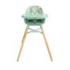image:imageNuby 4in1 Baby High Chair Seat with Removable Tray  6 Months to 3 Years  Adjustable Toddler Chair for Eating  Holds Up to 60 lbs  GrayGreen