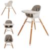 image:imageNuby 4in1 Baby High Chair Seat with Removable Tray  6 Months to 3 Years  Adjustable Toddler Chair for Eating  Holds Up to 60 lbs  GrayGray
