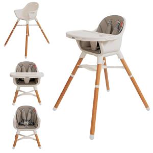 image:imageNuby 4in1 Baby High Chair Seat with Removable Tray  6 Months to 3 Years  Adjustable Toddler Chair for Eating  Holds Up to 60 lbs  GrayGray