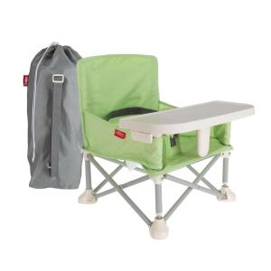 image:imageNuby PopUp Booster Seat with Removable Tray  6 Months  Portable Booster Seat for Floor IndoorOutdoor Use  3Point Safety Adjustable Straps  Summer Travel Essentials  Black and WhiteGreen