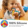 image:imageNuby Silly Three Prong Interactive Suction Toy with Colorful Rings GrayGray