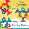 image:imageNuby Silly Three Prong Interactive Suction Toy with Colorful Rings GrayGray