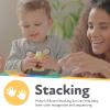 image:imageNuby Soft Silicone Stackable Avocado Interactive Toy  5Piece Toddler Stacking Toy for Early Development  12 MonthsStacking Avocado