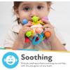 image:imageNuby Twist Ball Teether Activity Toy with Rattle and Fun Bright Colors  Montessori Sensory Toy Develops Fine Motor Skills  3  MonthsTwist Ball Teether