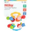 image:imageNuby Twist Ball Teether Activity Toy with Rattle and Fun Bright Colors  Montessori Sensory Toy Develops Fine Motor Skills  3  MonthsTwist Ball Teether