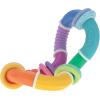 image:imageNuby Twist Ball Teether Activity Toy with Rattle and Fun Bright Colors  Montessori Sensory Toy Develops Fine Motor Skills  3  MonthsTwistaRing Teether and Fidget Toy