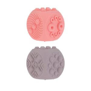image:imageNuby Silicone Block Poppers  2Pack Interactive Baby Block Toy for Babies 10 Months  Yellow and OrangePink  Purple Block Poppers