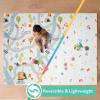 image:imageNuby Reversible Baby Floor Mat  Foldable and Lightweight Foam Infant Play Mat  77 x 58  Easy Storage and Travel  Hot Air BalloonsStripesCar Tracks Play Mat