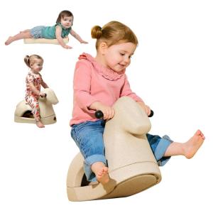 image:imageNuby Rock N Ride Rocking Horse for Kids  Ride Rock amp Scoot Toy for Indoor amp Outdoor Play  Balance amp Coordination Development Toy  Ages 12 Months  Blue HorseBeige