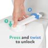 image:imageNuby Child Safety Toilet Lock  Toilet Lid Lock for Baby Proofing  Easy OneHand Operation  Simple Installation  Fits Most Seats1 Pack