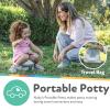 image:imageNuby OnTheGo Portable Potty Seat  Travel Toilet Seat for Boys and Girls 18 Months  Includes Storage Bag and Disposable Potty Liners  Toddler Travel Essentials  Toddler Potty Training ToiletOnTheGo Potty