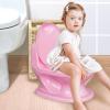 image:imageNuby Step Ladder Toddler Potty Seat for Toilet  AllinOne Kids Potty Training Toilet Seat with Ladder for Toddlers 18 Months  GreyPink Potty