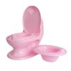 image:imageNuby Step Ladder Toddler Potty Seat for Toilet  AllinOne Kids Potty Training Toilet Seat with Ladder for Toddlers 18 Months  GreyPink Potty