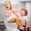 image:imageNuby Step Ladder Toddler Potty Seat for Toilet  AllinOne Kids Potty Training Toilet Seat with Ladder for Toddlers 18 Months  GreyWhite Potty