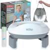 image:imageNuby OnTheGo Portable Potty Seat  Travel Toilet Seat for Boys and Girls 18 Months  Includes Storage Bag and Disposable Potty Liners  Toddler Travel Essentials  Toddler Potty Training ToiletOnTheGo Potty