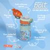 image:imageNuby Thirsty Kids FlipIt Bolt Toddler Cup with PushButton Locking FlipTop and Silicone Spout  12 oz  EasyGrip and SpillResistant  18 Months  SpaceSafari