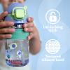image:imageNuby Thirsty Kids FlipIt Bolt Toddler Cup with PushButton Locking FlipTop and Silicone Spout  12 oz  EasyGrip and SpillResistant  18 Months  SpaceSafari