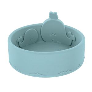 image:imageNuby Animal Friends Silicone and Stainless Steel Fork and Spoon Set  12 Months  Green GiraffeBlue Whale