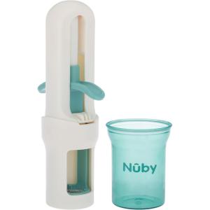 image:imageNuby Grape Cutter Tool for Baby Food  Grape Slicer with Travel Lid  Safe to Use  Easy to Clean  Perfect for Snacks Meals and BabyLed Weaning  Aqua