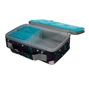 image:imageNuby Lunchbox with Insulated Travel Bag  Bento Lunch Box  3 Years  Galactic Design  Back to School EssentialsGalactic Lunchbox