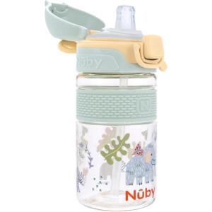 image:imageNuby Thirsty Kids FlipIt Bolt Toddler Cup with PushButton Locking FlipTop and Silicone Spout  12 oz  EasyGrip and SpillResistant  18 Months  SpaceMammoths