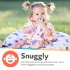 image:imageNuby Calming Natural Flex Snuggleez Pacifier with Plush Combo Set for Cuddling with Comfort FlamingoAlligator