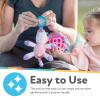 image:imageNuby Calming Natural Flex Snuggleez Pacifier with Plush Combo Set for Cuddling with Comfort FlamingoAlligator