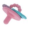 image:imageNuby Charms Silicone Infant Pacifier and Teether  2 Pack  0 Months  Yellow and BluePink  White