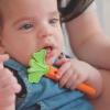 image:imageNuby NanaNubs Banana Massaging Toothbrush and Carrot Teether  2 Pack Baby Teething Toys for 3 MonthsCarrot Tube Teether  Carrot Massaging Teether