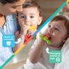 image:imageNuby NanaNubs Banana Massaging Toothbrush and Carrot Teether  2 Pack Baby Teething Toys for 3 MonthsNanaNubs  Carrot Massaging Teether
