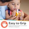 image:imageNuby NanaNubs Banana Massaging Toothbrush and Carrot Teether  2 Pack Baby Teething Toys for 3 MonthsNanaNubs  Carrot Massaging Teether