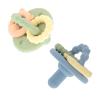 image:imageNuby Charms Silicone Infant Pacifier and Teether  2 Pack  0 Months  Yellow and BlueBlue  Green