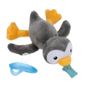 image:imageNuby Calming Natural Flex Snuggleez Pacifier with Plush Combo Set for Cuddling with Comfort FlamingoGray