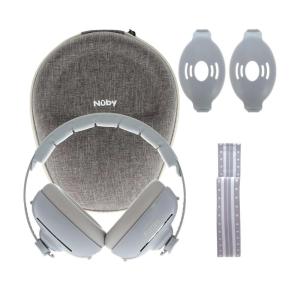 image:imageNuby Soft Sounds 2in1 NoiseCanceling Baby Earmuffs with Travel Case  Adjustable Noise Protection for Infants and Toddlers  BlueGray