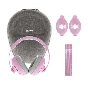 image:imageNuby Soft Sounds 2in1 NoiseCanceling Baby Earmuffs with Travel Case  Adjustable Noise Protection for Infants and Toddlers  BluePink