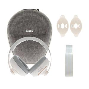image:imageNuby Soft Sounds 2in1 NoiseCanceling Baby Earmuffs with Travel Case  Adjustable Noise Protection for Infants and Toddlers  BlueWhite