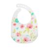 image:imageNuby 2 Pack Adjustable Easy Clean Soft Silicone Bibs with Scoop Tigers amp SquaresPink Dinosaurs  Flowers