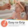 image:imageNuby 2in1 Hot Safe Feeding Spoons  4Pack Baby Spoons for Safe Feeding  4 Months