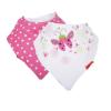 image:imageNuby 2pk Dribble Catcher Bandana bibs Super Absorbent Drool Bib with Soft Comfort Neckline NeutralGirl