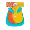 image:imageNuby 3D Soft Silicone Baby Bib with Scoop  Silicone Bib for Toddlers and Babies 6 Months  Suspenders and Bow TieStars