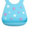 image:imageNuby 3D Soft Silicone Baby Bib with Scoop  Silicone Bib for Toddlers and Babies 6 Months  Suspenders and Bow TieStars