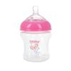 image:imageNuby 3Pack Infant Feeding Bottles with Slow Flow Breast Size Silicone Nipple 0 Months 6oz 3 Pack Set Delicate Star Rainbow Butterfly Prints
